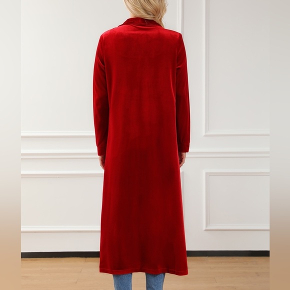 Red Velvet Cardigan - Picture 2 of 7